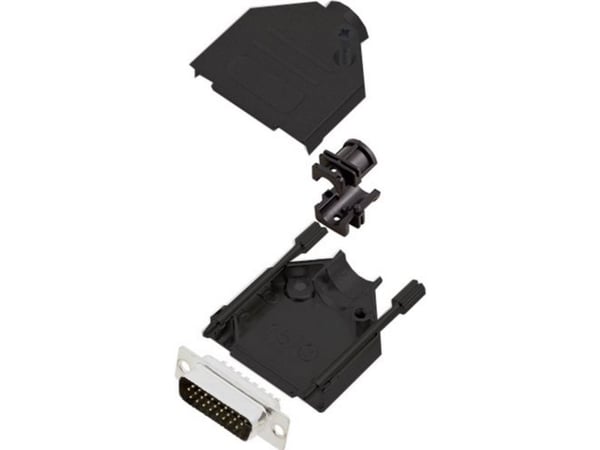 encitech DTZK15-BK-HDP26-K D-SUB-kontakt 180° poltall 26 loddehode 1 stk