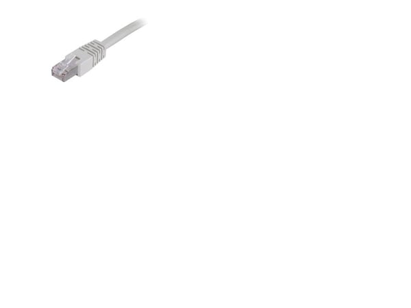 DELTACO STP-603 - Koblingskabel - RJ-45 (hann) til RJ-45 (hann) - 30 cm - foliebelagt uskjermet tvinnet kabelpar (F/UTP) - CAT 6 - formstøpt - grå