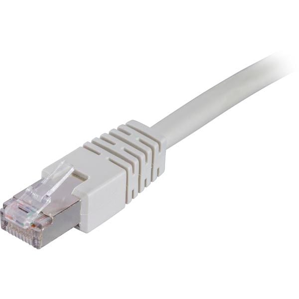 DELTACO - Koblingskabel - RJ-45 (hann) til RJ-45 (hann) - 1.5 m - foliebelagt uskjermet tvinnet kabelpar (F/UTP) - CAT 6 - formstøpt - grå