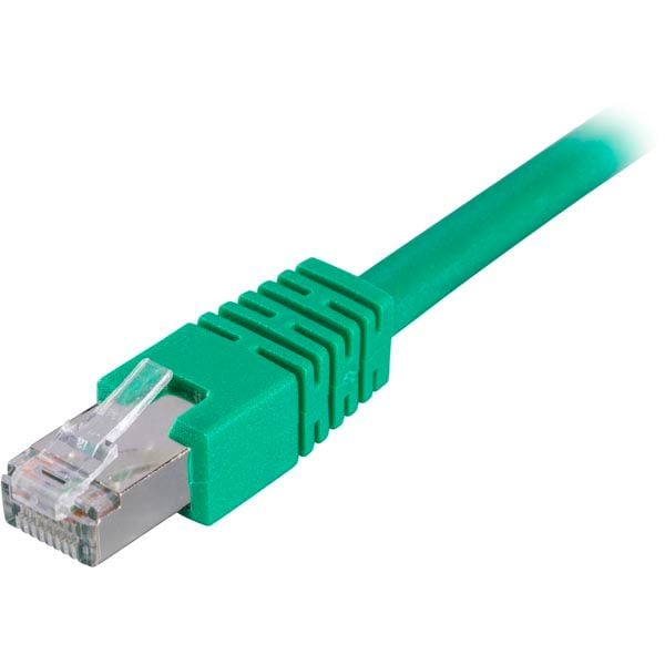 DELTACO - Koblingskabel - RJ-45 (hann) til RJ-45 (hann) - 2 m - FTP - CAT 6 - grønn