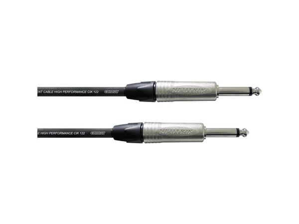 Cordial CXI 3 PP, 6.35mm, Hankjønn, 6.35mm, Hankjønn, 3 m, Svart, Sølv