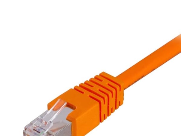DELTACO - Koblingskabel - RJ-45 (hann) til RJ-45 (hann) - 3 m - FTP - CAT 6 - oransje