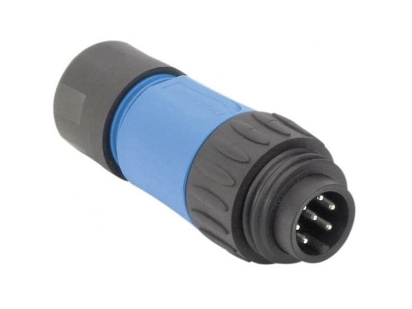 Amphenol C016 10H006 010 rundkontakt rett poltall: 6 + PE Serie (rundstiftforbindelse): C016 1 stk