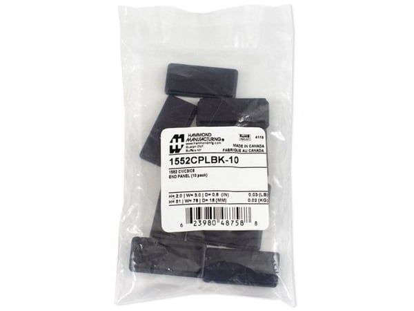 Hammond Electronics 1552CPLBK-10 ABS-muovi Lajitelma (L x B x K) 51 x 76 x 16 mm 10 stk