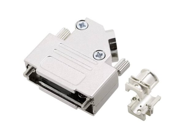 encitech D45ZK15HI-K 6560-0706-12 D-SUB-kabinett polantall: 15 metall 45° sølv 1 stk