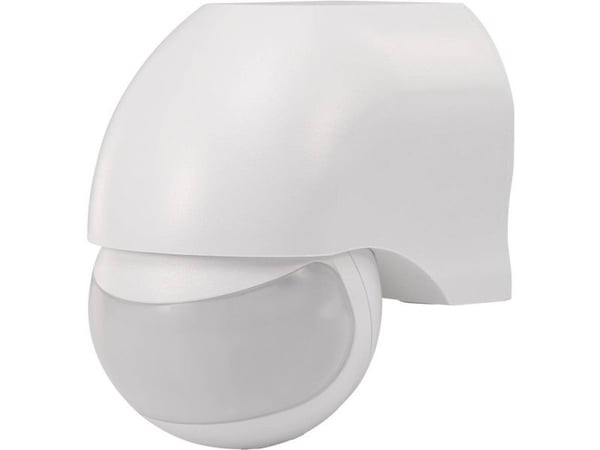 Renkforce 1034069, Passiv infraröd (PIR) sensor, Kabel, 12 m, Vägg, Utomhus, Vit