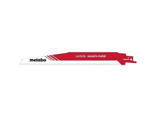 Metabo 626560000, Sabelsagblad, Karbid, Rød, Hvit, 6-8, 4 mm, 1,25 mm