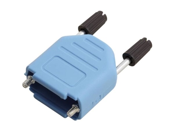 MH Connectors MHDPPK15-B-K 6353-0104-02 D-SUB-kabinett, poltall: 15, plast, metallisert, 180°, blå, 1 stk