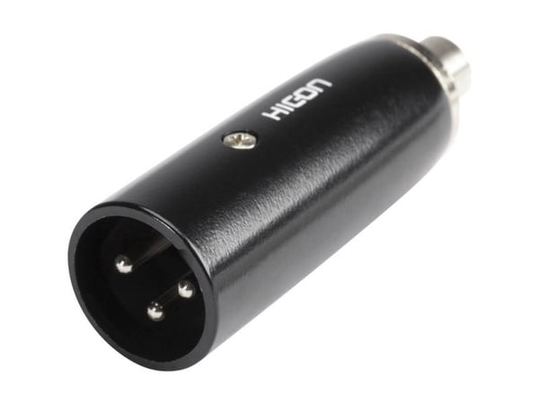 Hicon HI-X3CI-MF XLR-adapter XLR-plugg - Cinch-hunn 1 stk