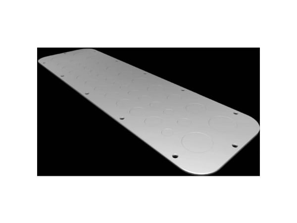 Rittal metallflensplate AX metr. Forpreget størrelse 4 534x149mm