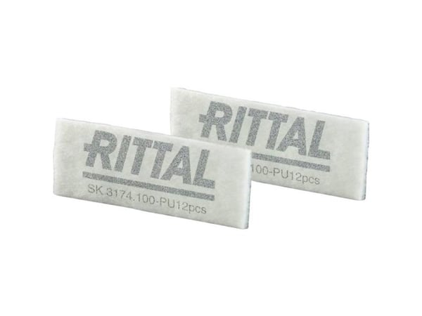 Rittal 3174.100, Filter, Vit, 12 styck, 12 g