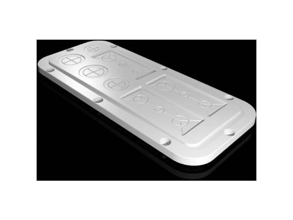 Rittal SZ 2562.200, Rackplate, Lysegrå, Plast, IP66, -40 - 80 °C, 339 mm