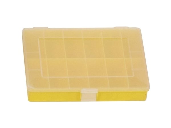 Hünersdorff sortimentskasse (L x B x H) 250 x 180 x 45 mm, antall rom: 12, fast inndeling