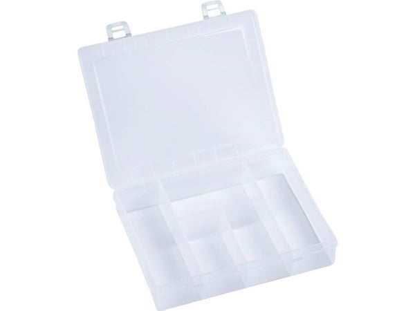 Hünersdorff sortimentskasse (L x B x H) 180 x 140 x 40 mm antall rom: 5 fast inndeling innhold 1 stk