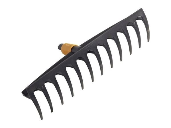 Fiskars 135051, Trädgårdsräfsa, Svart, Orange, Plast, 152 mm