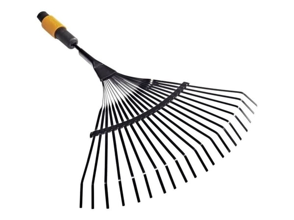 Fiskars 1000644, Lehtiharava, Terästä, Musta, Oranssi, 470 mm, 445 g