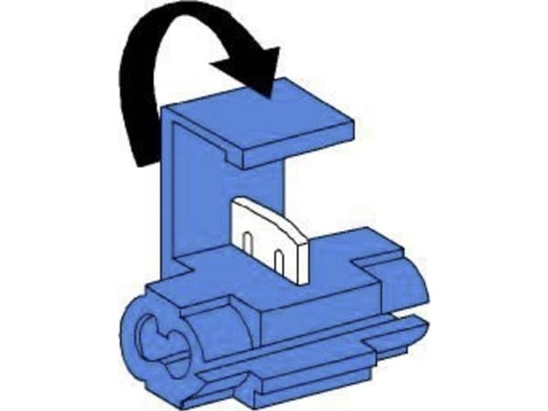 Vogt Verbindungstechnik 3927 Forgreningsstik fleksibel: 1,50-2,50 mm² stift: 1,50-2,50 mm² 250 stk Blå