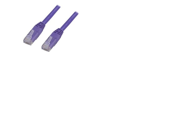 DELTACO - Koblingskabel - RJ-45 (hann) til RJ-45 (hann) - 2 m - UTP - CAT 6 - flertrådet - purpur