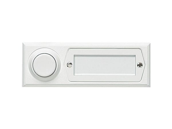Grothe 51013 Ringeklokke med navneskilt Enkel Hvid 12 V/1,5 A
