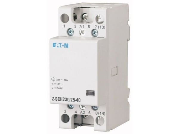 Eaton Z-SCH230/40-22 Installationsskydd Nominell spänning: 230 V, 240 V Brytström (max.): 40 A 2 x gränslägesbrytare, 2 x brytare 1 st