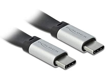 DeLOCK 85926, 0,22 m, USB C, USB C, USB 3.2 Gen 2 (3.1 Gen 2), 10000 Mbit/s, Musta, Hopea