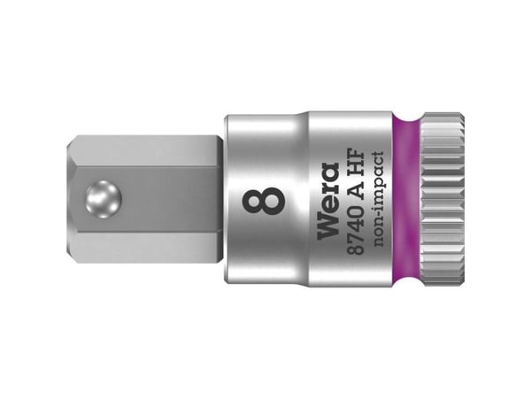 Wera 05003339001, Stikkontakt, 1/4", Metrisk, 1 hoder, 8 mm, 2,8 cm