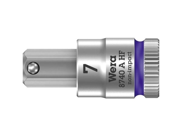 Wera 05003341001, Stikkontakt, 1/4", Metrisk, 1 hoder, 7 mm, 28 mm