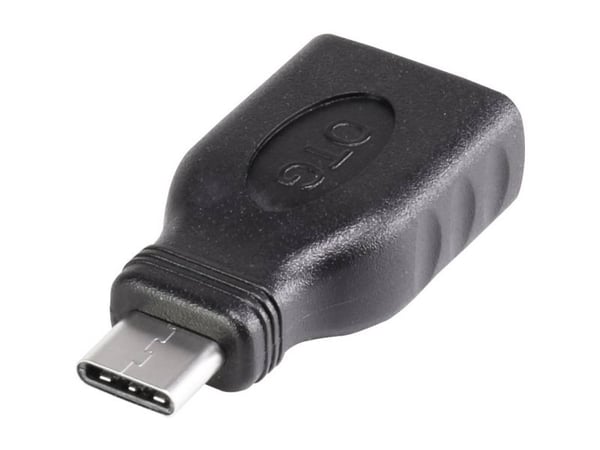 Renkforce USB 3.0-adapter [1x USB-C™-plugg – 1x USB 3.2 Gen 1 A-plugg (USB 3.0)] med OTG-funksjon, forgyldte kontakter
