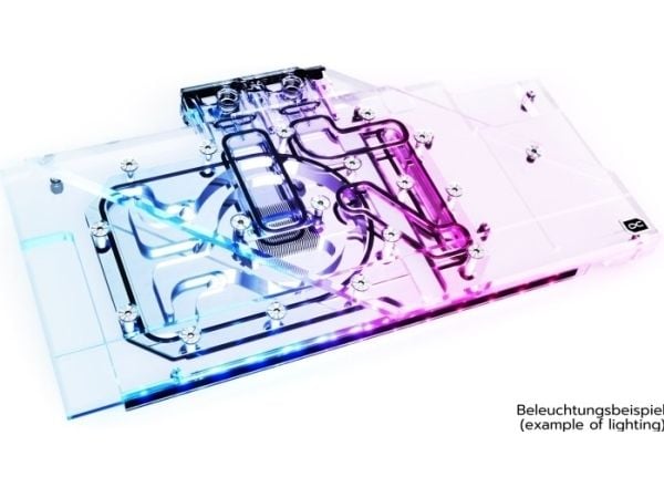 Alphacool Eisblock Aurora Acryl GPX-A, Vannblokk + kjøleribbe, Sort, Gjennomsiktig, ASUS TUF Gaming Radeon RX 6900 XT OC ASUS ROG Strix Radeon RX 6...