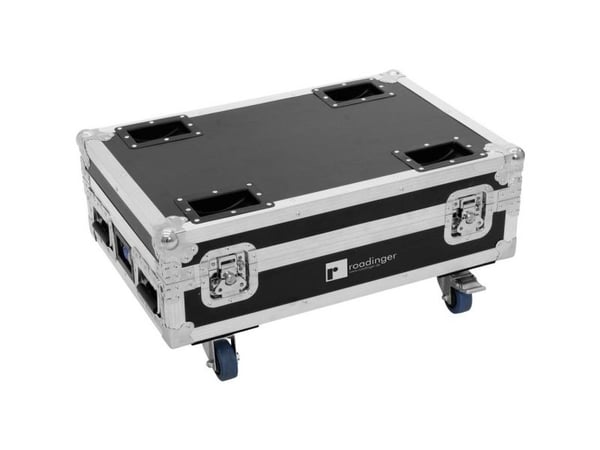 ROADINGER flightcase 4x AKKU BAR-6 Glow QCL Flex QuickDMX med laddfunktion (31005137)
