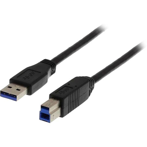 DELTACO USB3-130 - USB-kaapeli - USB Type B (han) til USB Type A (han) - USB 3.0 - 3 m - lajittelu - lajittelu