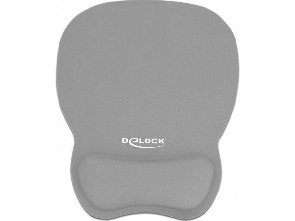 Delock Ergonomic - Musematte med håndleddsstøtte - grå