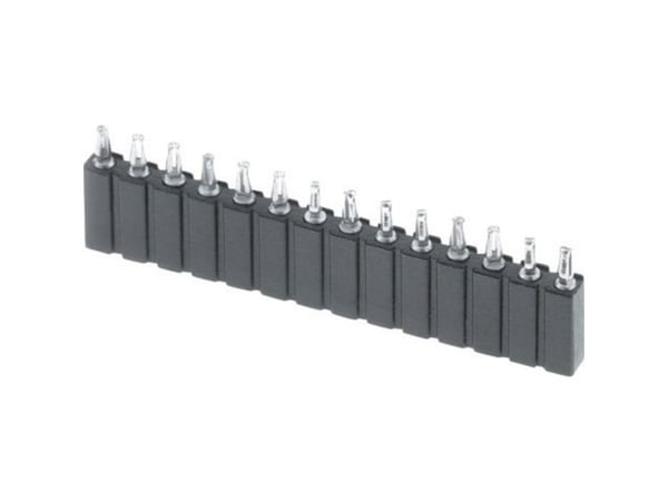 TRU COMPONENTS Bøsningsliste (præcision) Antal rækker: 1 Poltal hver række: 20 TC-0306PF-020-1-50-00 1 stk