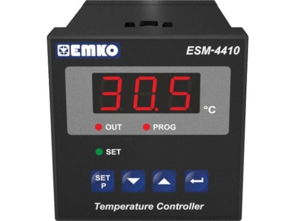 Emko ESM-4410.5.14.0.1/00.00/2.0.0.0.0 2-pisteohjaus Lämpötilan säädin Pt1000 -50 - 400 °C Rele 7 A (L x S x K) 95 x 48 x 48 mm