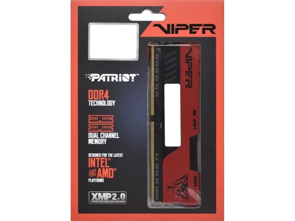 Viper Elite II - DDR4 - sats - 64 GB: 2 x 32 GB - DIMM 288-pin - 3600 MT/s / PC4-28800 - CL20 - 1.35 V - ej buffrad - icke ECC - svart, röd