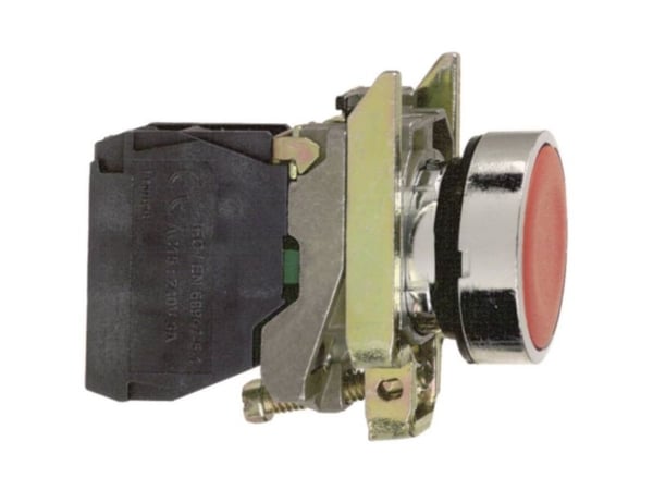 Schneider Electric XB4BA42, Rød, IP69K, 30 mm, 52 mm, 47 mm, 80 g
