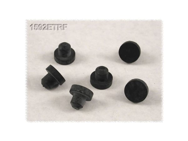 Hammond Electronics 1592ETRF kabinettføtter sort (1 stk)