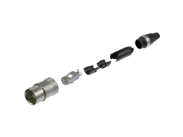 Neutrik NE8MC6-MO, RJ-45, Sort, Bronse, Polyamid, Zink, Cat6, 22/28, IP65
