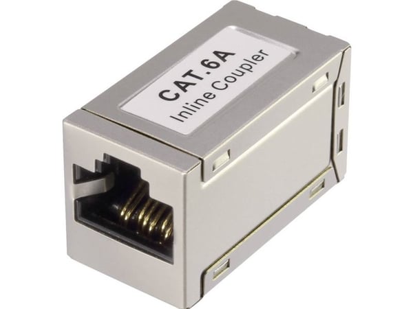 Renkforce RF-4723812, Flat, Hvit, RJ-45, RJ-45, Hunkjønn, Hunkjønn