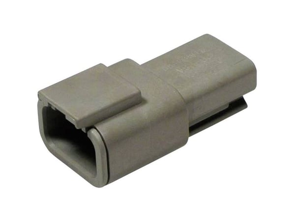 TE Connectivity DTM 04-3 P rundstift, rett tilkobling, 3-polet, DTM-serie (rundstiftforbindelse) – 1 stk.
