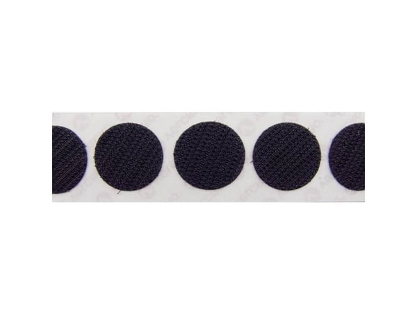 VELCRO® E28802233011425 Tarranauhapisteet liimaukseen Nasta (Ø) 22 mm Musta 1000 kpl