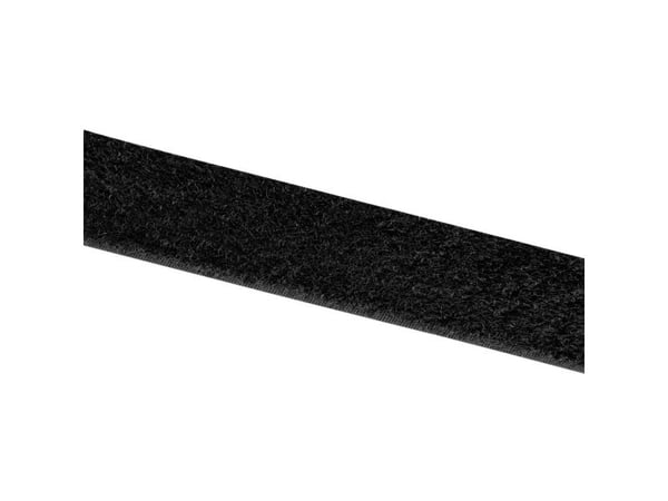 VELCRO® E00102533011425 Tarranauha liimausta varten Silmukka (L x S) 25000 mm x 25 mm Musta 25 m