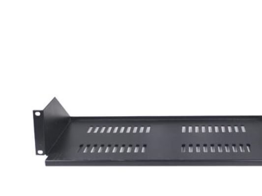 19" fast hylla, 2U, 267 mm djup, max 8 kg