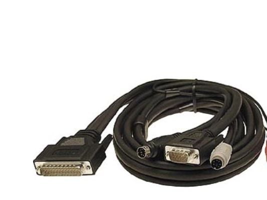 ATEN - Tastatur / video / mus / lydkabel - PS/2, HD-15 (VGA), monominijakk, mini-phone stereo 3.5 mm (hann) til DB-25 (hann) - 1.8 m - svart - for ...