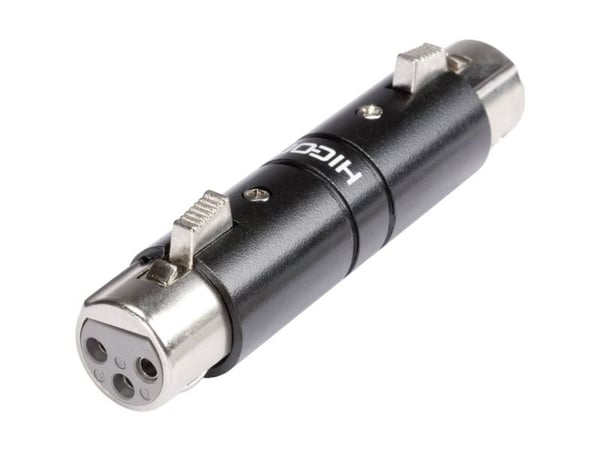 Hicon HI-X3X3-FF XLR-sovitin XLR-liitin - XLR-liitin 1 kpl