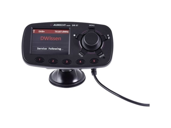 Albrecht DR 57, 87,6 - 107,9 MHz, LCD, 6,1 cm (2.4"), Bluetooth, Cigartenner/lighter, DC, 12 - 24 V