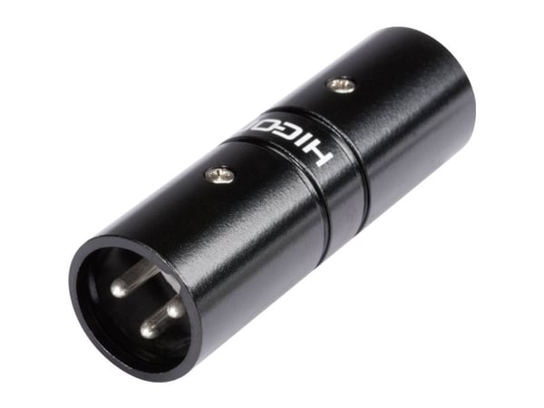 Hicon HI-X3X3-MM XLR-adapter XLR-plugg - XLR-plugg (1 stk)