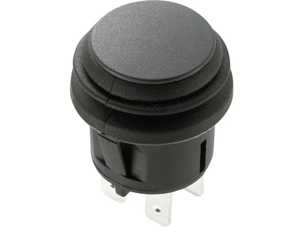 TRU COMPONENTS 1588075 TC-R13-527A2-02 Trykknap 250 V/AC 6 A 2 x Off/(On) Tastende (Ø x H) 23 mm x 4,5 mm 1 stk
