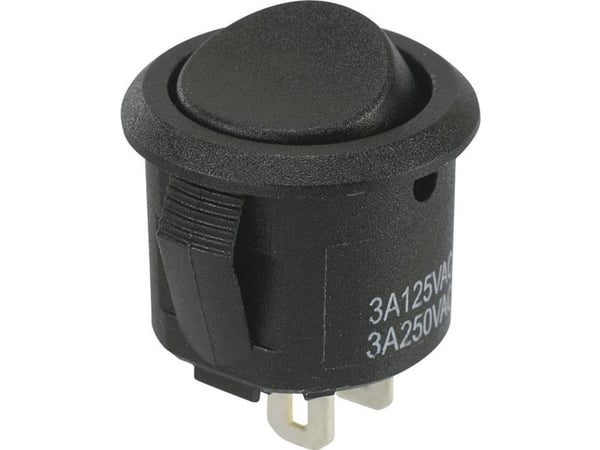 TRU COMPONENTS keinukytkin TC-R13-297A-05 250 V/AC 3 A 1 x Pois päältä / Päälle naksahtaen 1 kpl