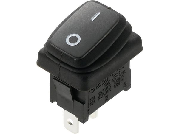 TRU COMPONENTS 1588062 Vaihtokytkin TC-R13-66A8-02 250 V/AC 10 A 1 x Off/On IP65 Klikkaava 1 kpl